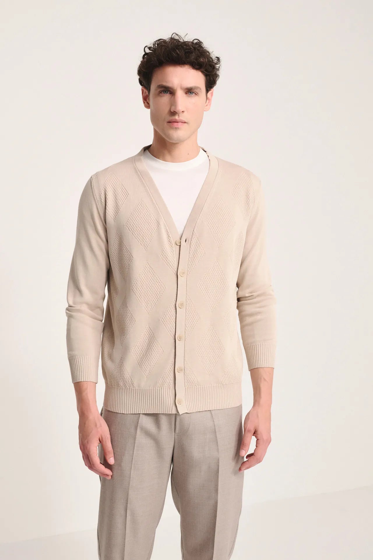 Cardigan leggero in maglia di cotone