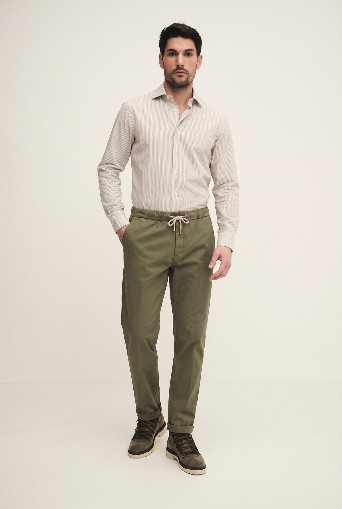 Pantalone pull-up in caldo cotone