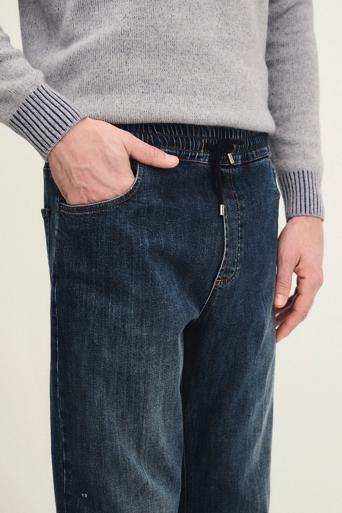 Jeans pull up cinque tasche