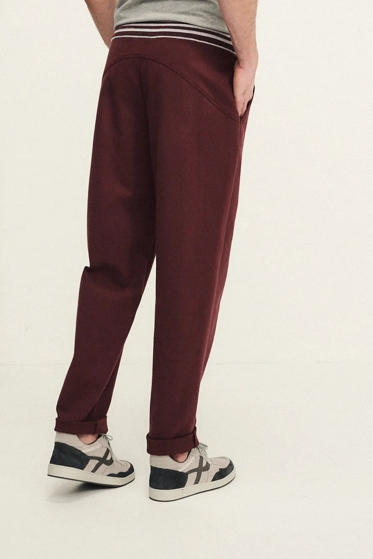 Technical cotton trousers