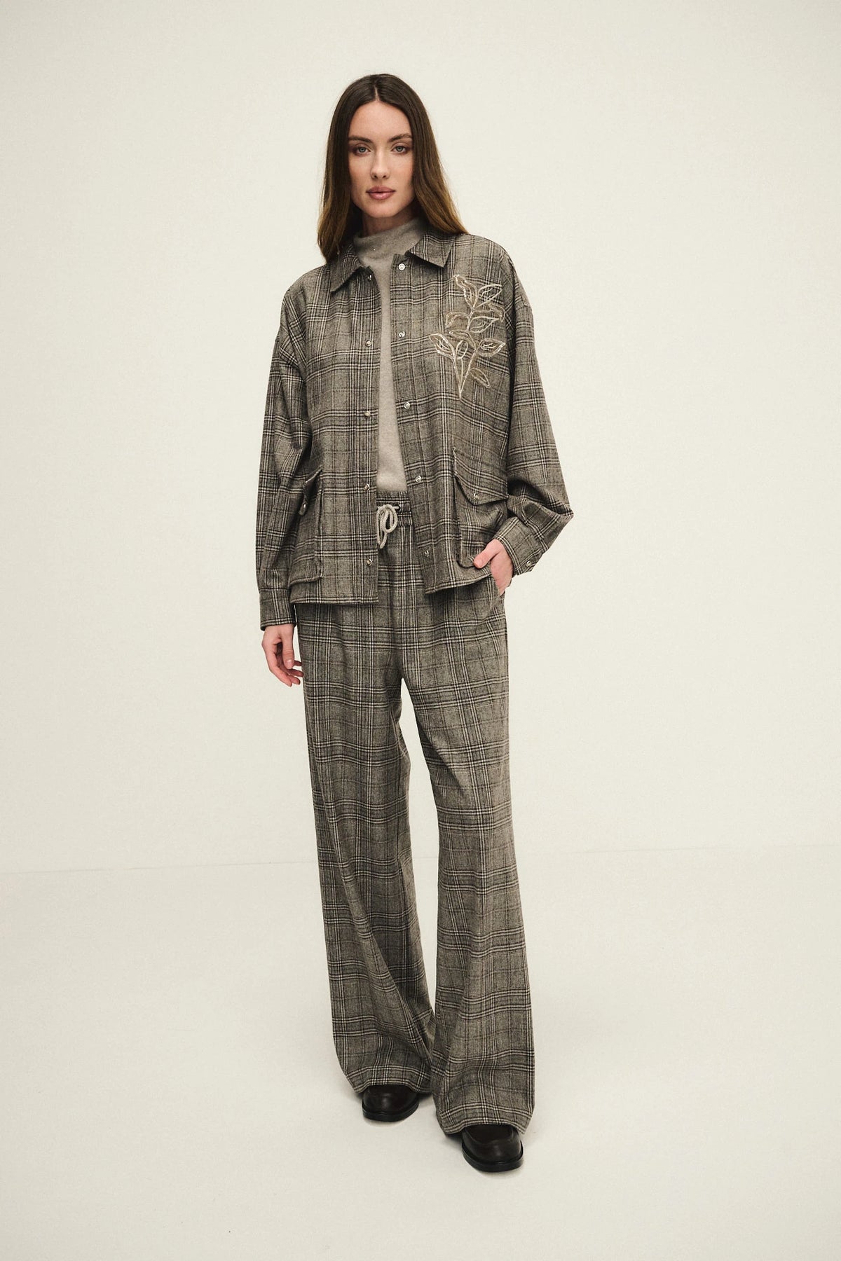 Maglia dazzling a collo alto in cashmere