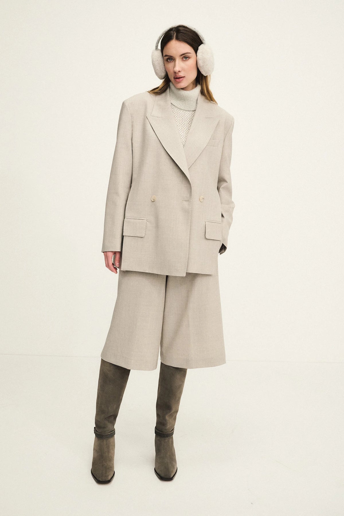 Earmuffs in shearling