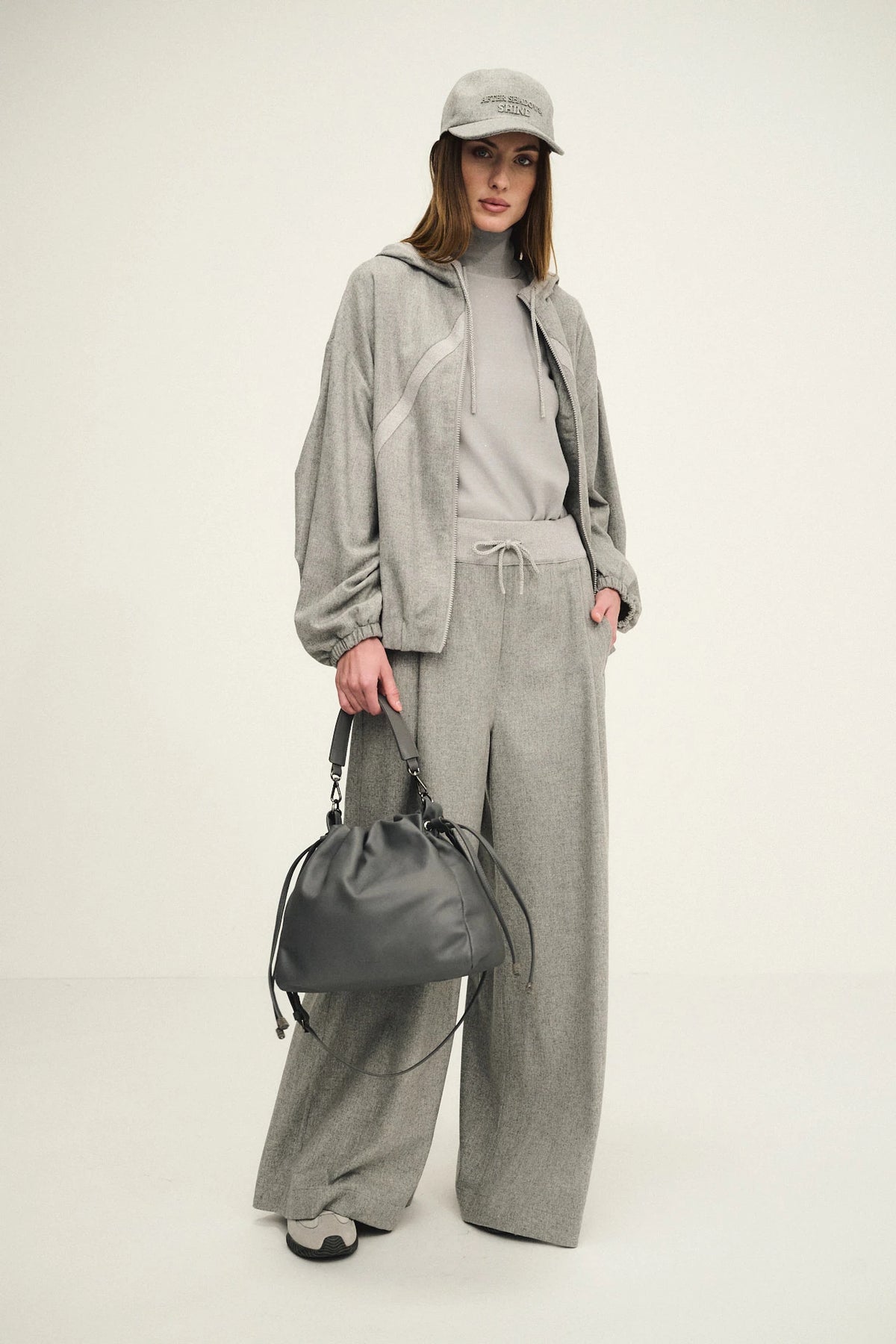 Cappello baseball in blend di lana e cashmere